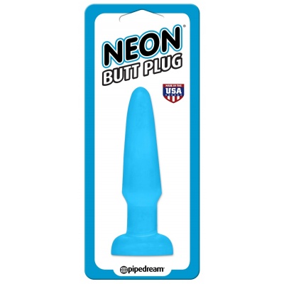 Neon Butt Plug  Blue PD142514