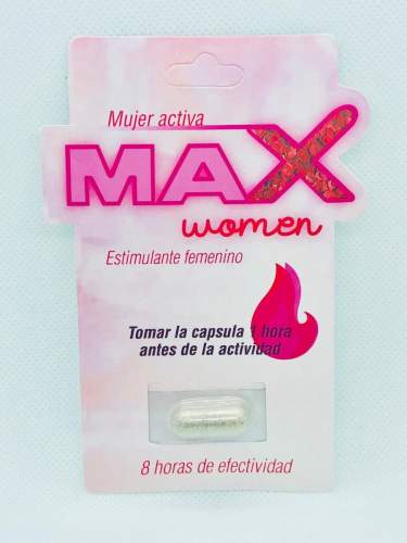 MAX WOMAN 1 Capsula Afrodisiaco Natural Mujer