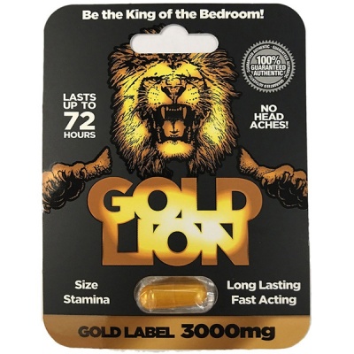 GOLD LION 3000MG. Capsula afrodisiaca Mejora tu sexualidad 1 capsula